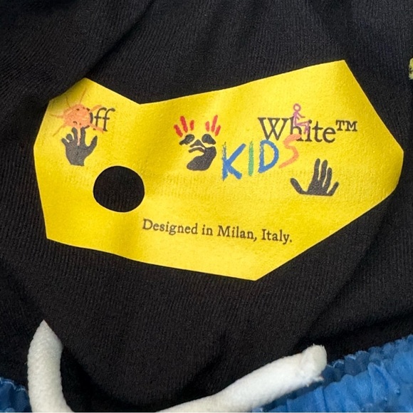 Virgil Abloh C/O Off White Blue Monogram Swim Trunks Toddler size 4 - Picture 10 of 10